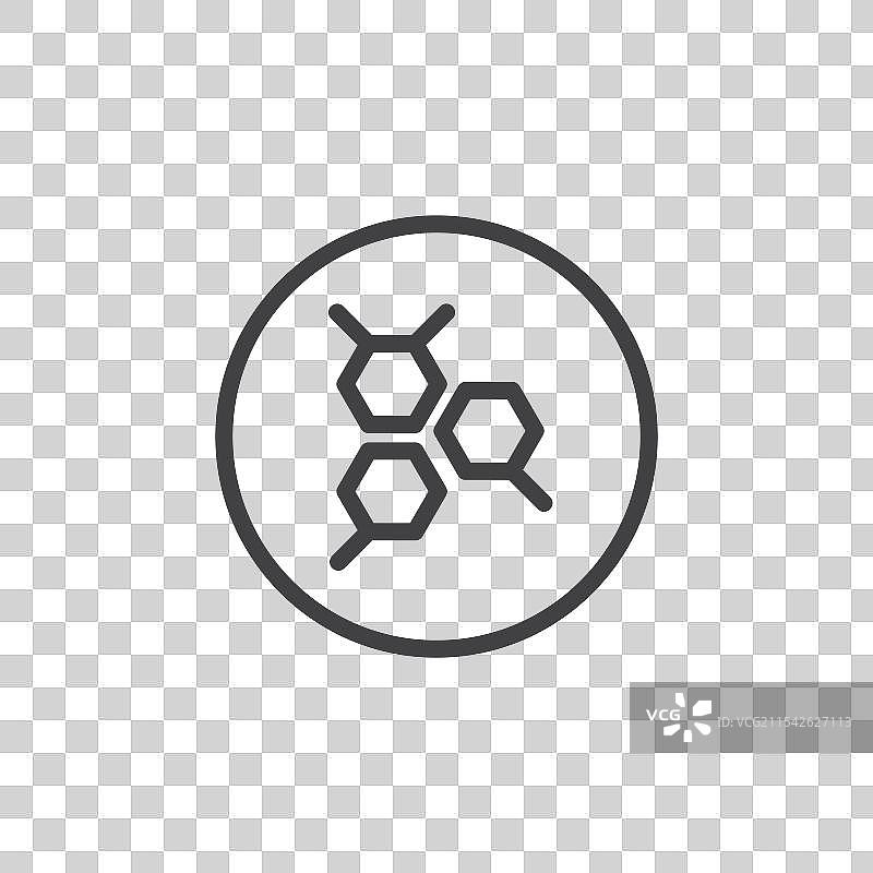 分子矢量图标集图片素材