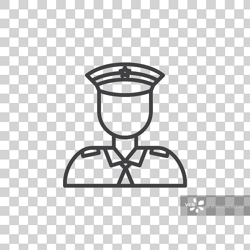 警察矢量图标集图片素材