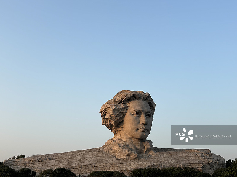 橘子洲头雕塑图片素材