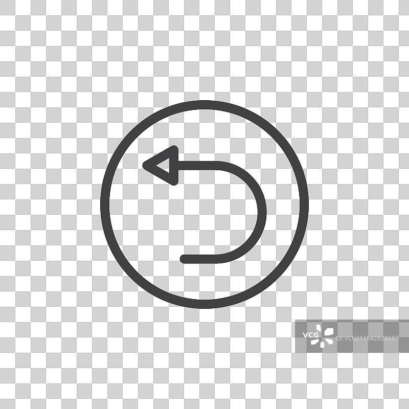 撤销矢量图标集图片素材