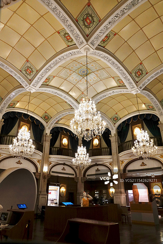 上海中国证券博物馆浦江饭店孔雀厅图片素材