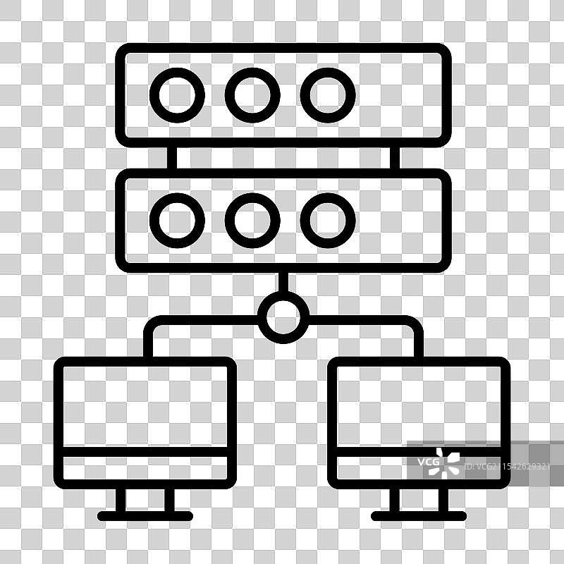 现代网络连接图标图片素材