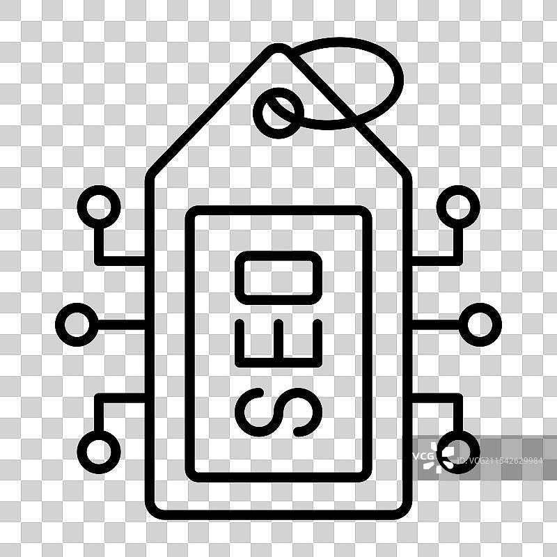 现代SEO标签图标图片素材