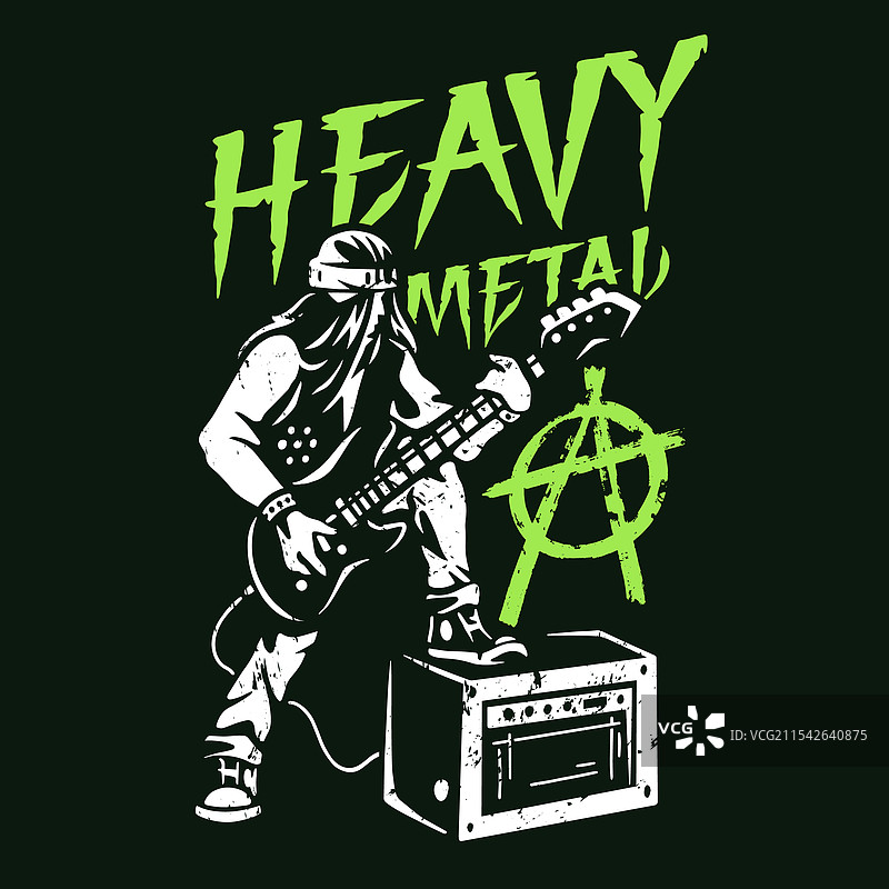 乐队成员在舞台上演奏重金属音乐图片素材