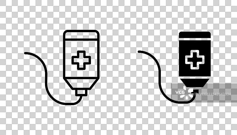 化疗矢量图标集图片素材