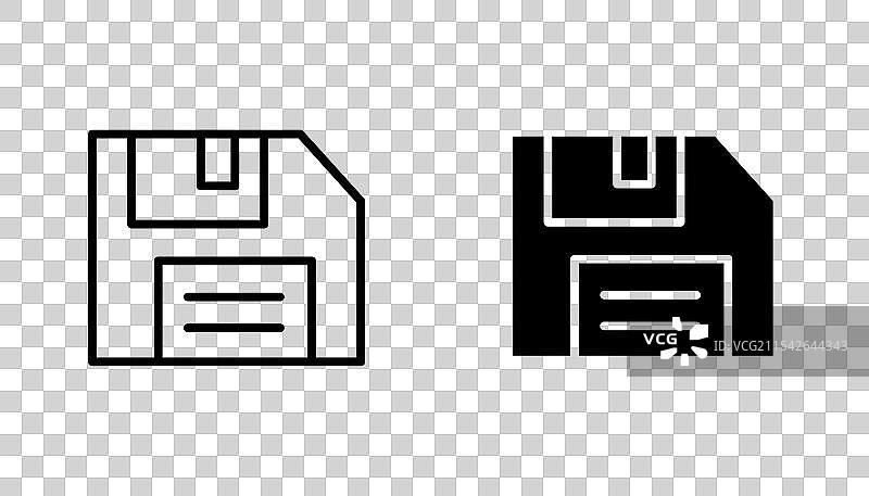 软盘矢量图标集图片素材