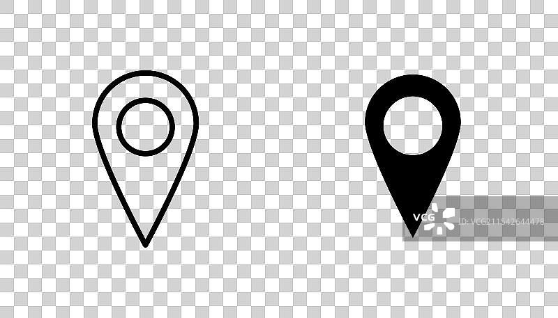 GPS 矢量图标集图片素材
