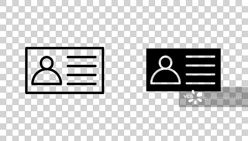 身份证矢量图标集图片素材