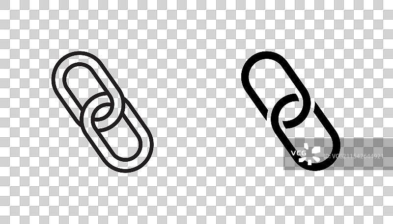 链接矢量图标集图片素材