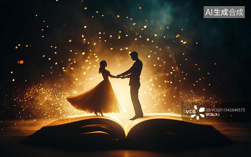 【AI数字艺术】爱情故事图片素材