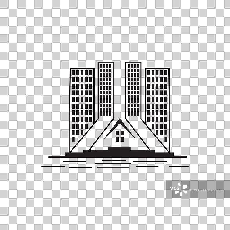 城市房屋建筑logo设计图片素材
