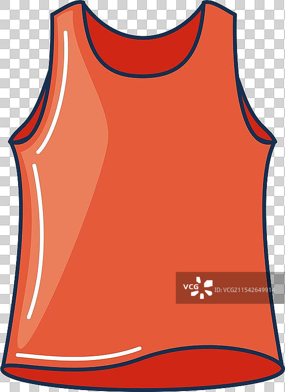 红色T恤夏季服装图标图片素材