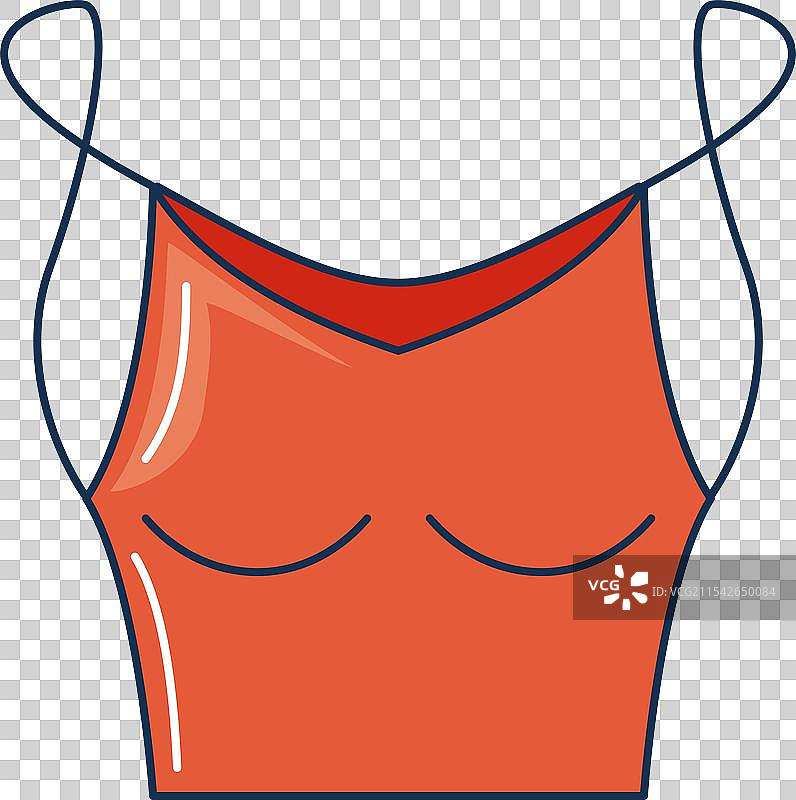 红色衬衫夏季服装图标图片素材