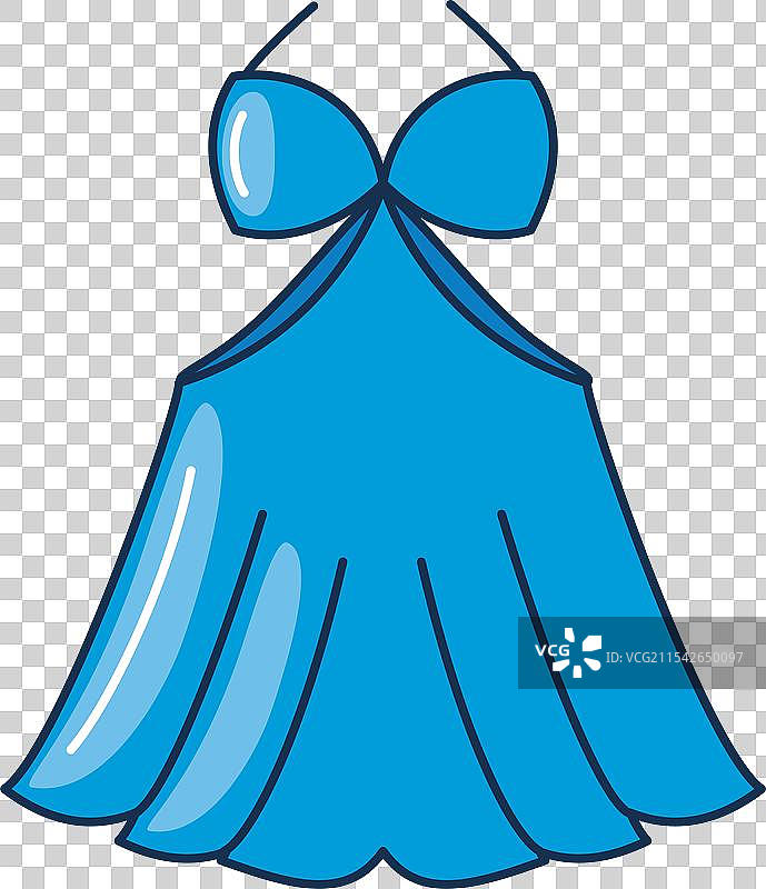 女性蓝色夏季连衣裙图片素材