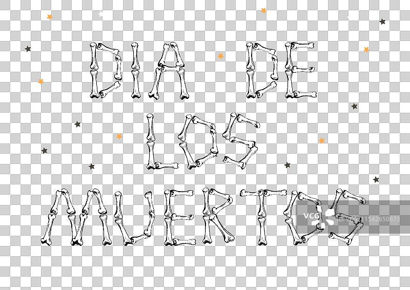 西班牙语中的“亡灵节”图片素材