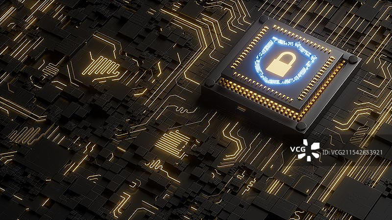 网络安全数字安全电子锁科技背景图片素材