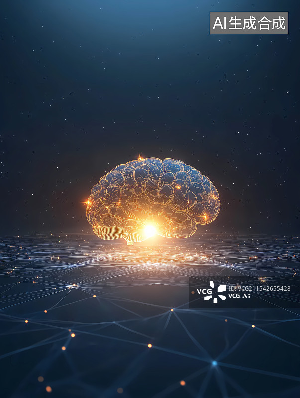 【AI数字艺术】脑机接口人工智能图片素材