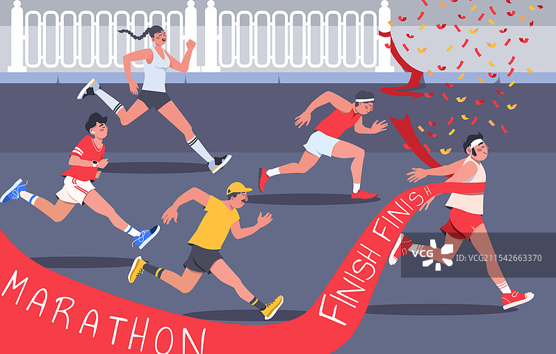 动态马拉松比赛图片素材