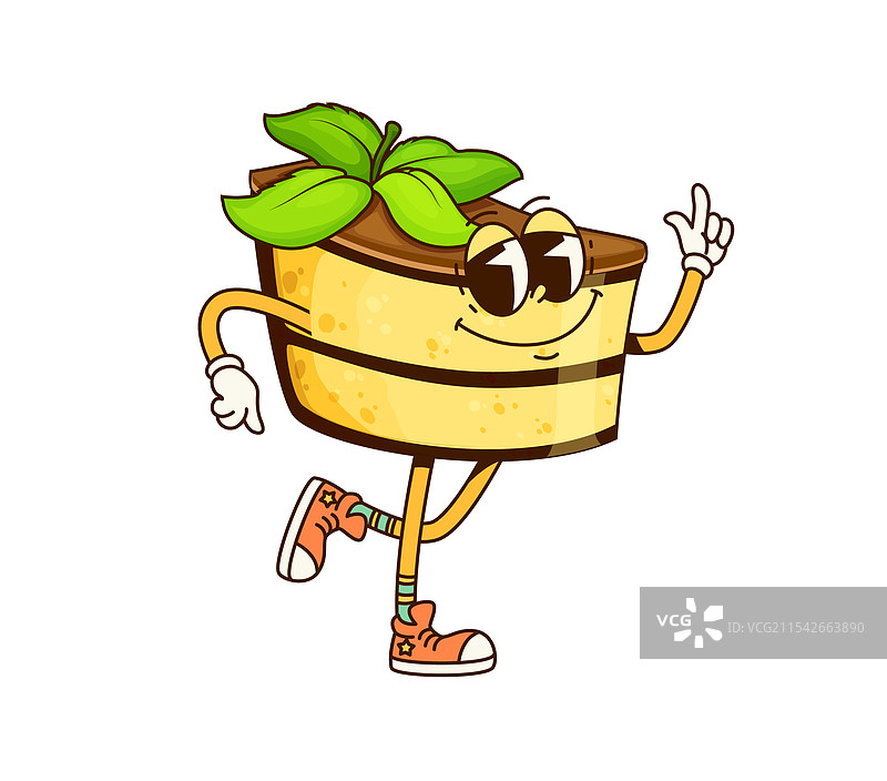 搞笑的迷幻芝士蛋糕角色图片素材