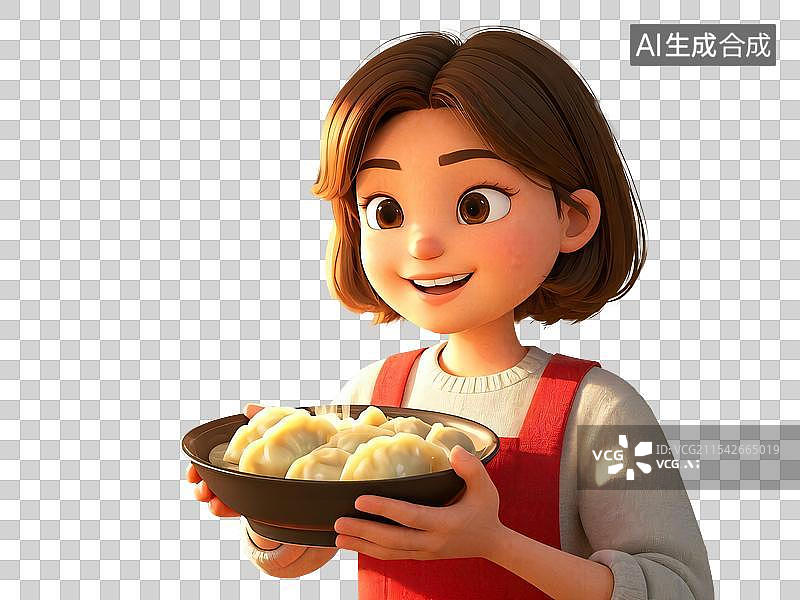 【AI数字艺术】除夕，春节，过年吃饺子图片素材