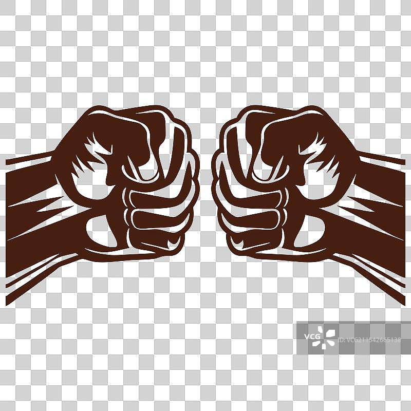 拳头碰拳头的人类手掌，象征友谊图片素材