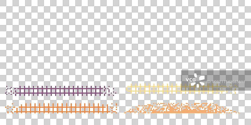 像素横幅页眉页脚颜色布局图片素材