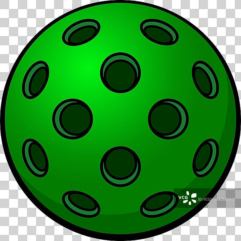 绿皮克球图片素材