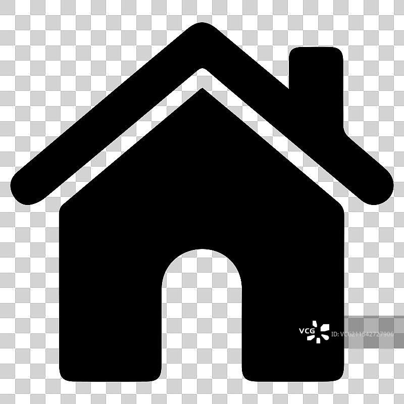 房屋图标线条设计图片素材