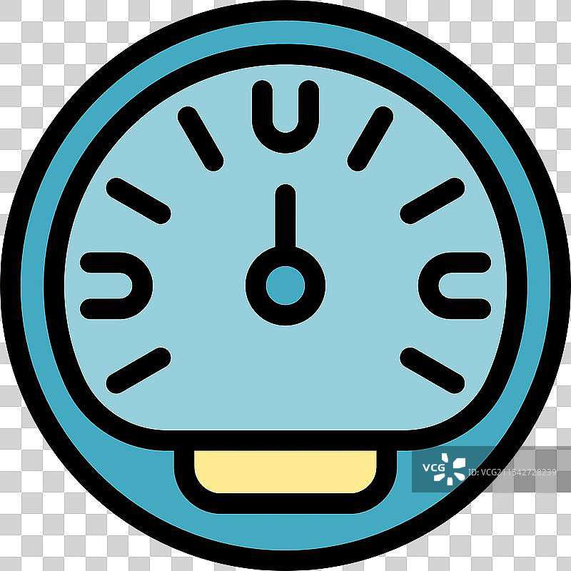 圆形速度计显示最佳速度水平图标图片素材