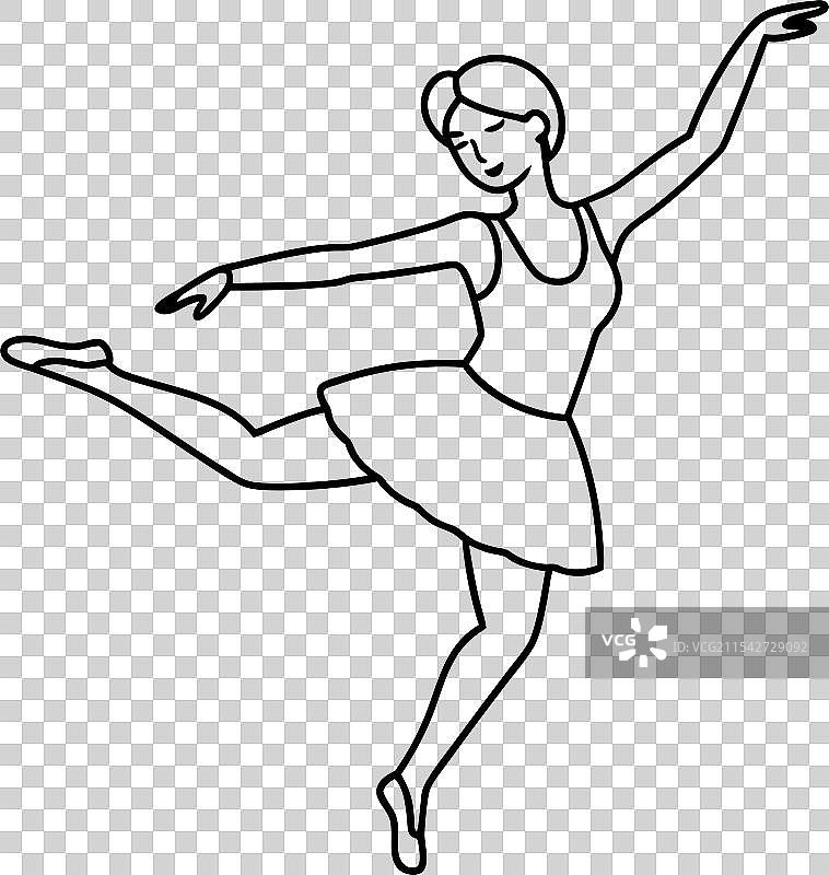 舞者剪影与艺术图片素材