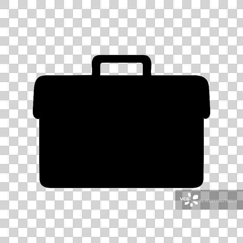 白色背景上的工具箱图标图片素材