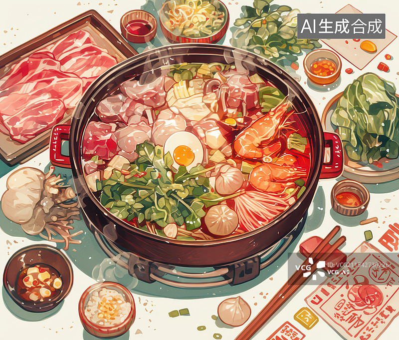 【AI数字艺术】火锅图片素材