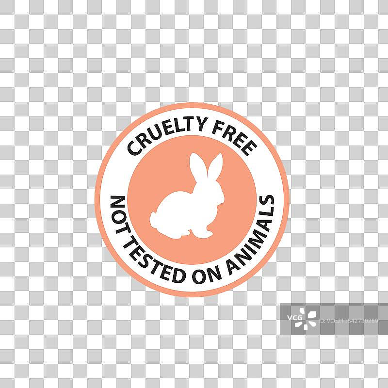 无 cruelty free 标志 - 圆形徽章图片素材