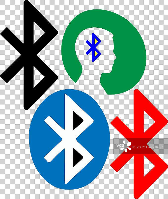 蓝牙图标集图片素材