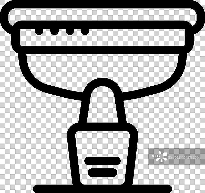 电子秤显示重量图标轮廓图片素材