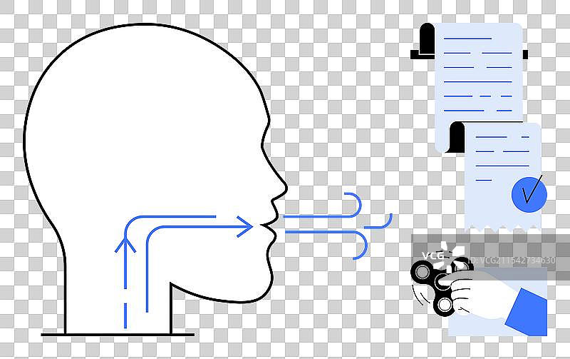沟通与压力缓解的语言表达图片素材