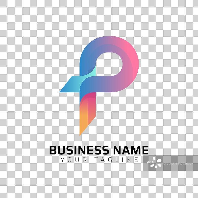 渐变色彩丰富的3D专业标志图片素材