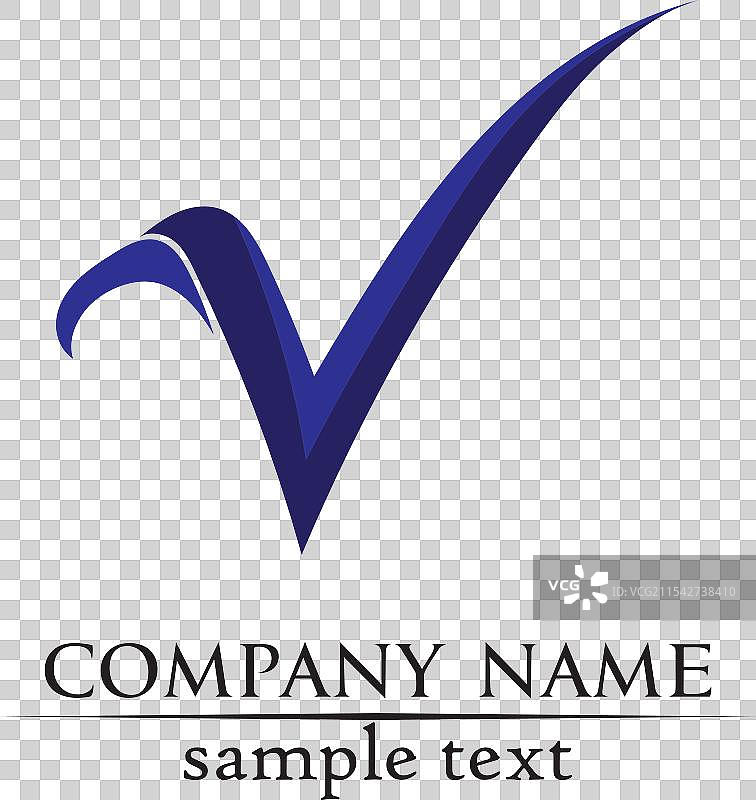 字母V商业标志和符号模板图片素材