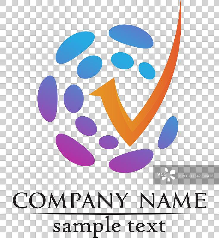 字母V商业标志和符号模板图片素材