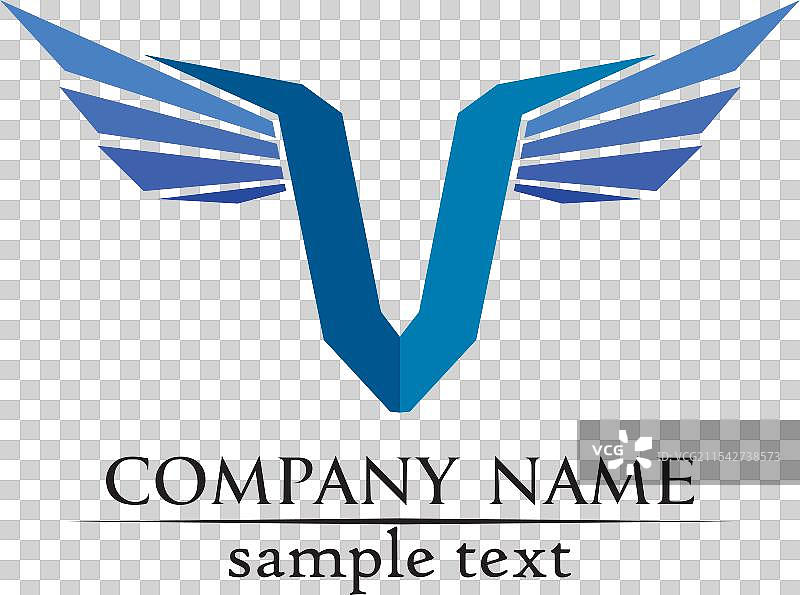 字母V商业标志和符号模板图片素材