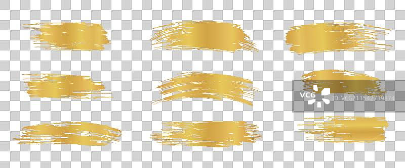 金色笔触闪亮的油漆斑点明亮图片素材