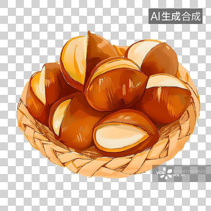 【AI数字艺术】糖炒栗子图片素材