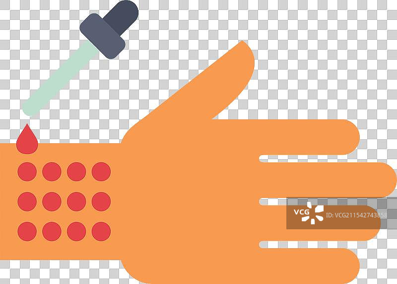 手动在受伤皮肤上涂抹消毒剂图片素材