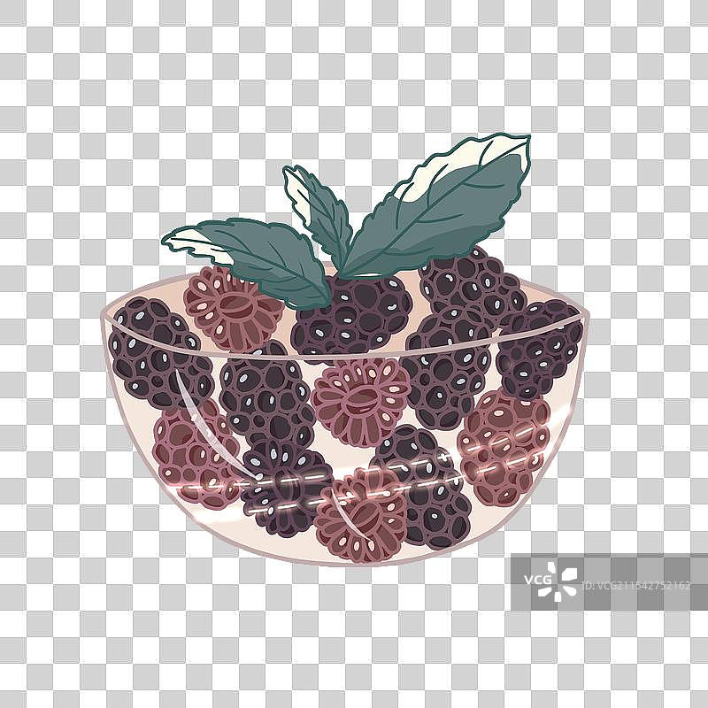 一碗桑葚图片素材