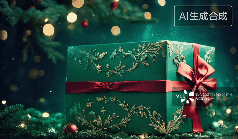 【AI数字艺术】圣诞礼物图片素材