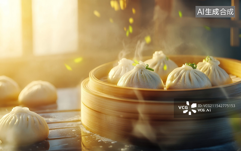 【AI数字艺术】馒头 包子 馅饼图片素材