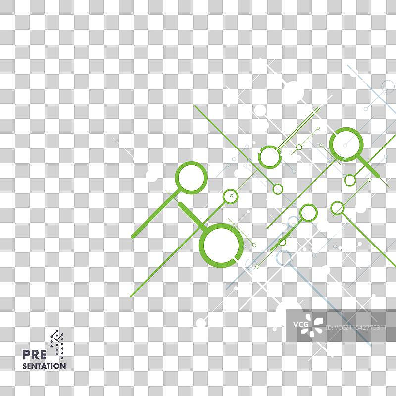 抽象的点线连接现代科学图片素材