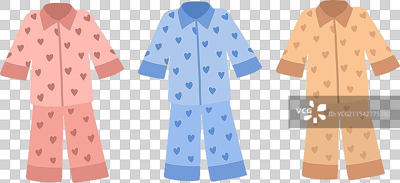 带有心形图案的睡衣图片素材