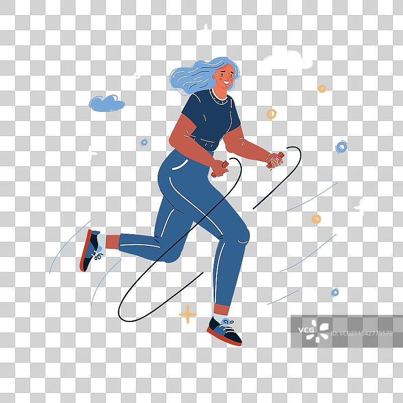 吸引人的女性锻炼的场景图片素材