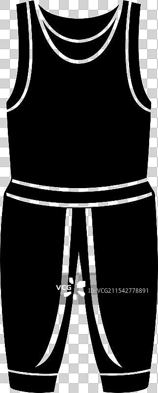 无袖衬衫搭配运动裤图片素材